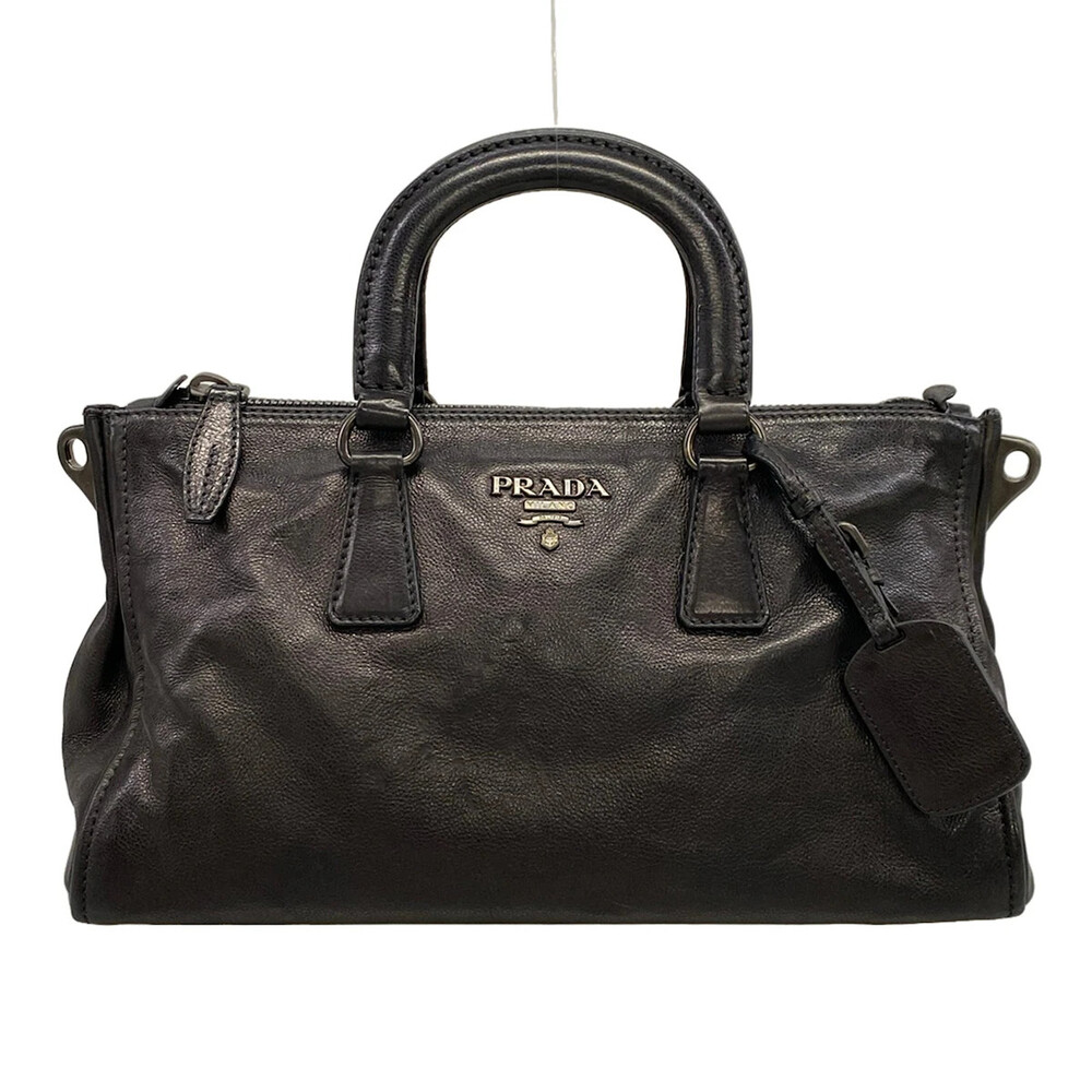 Prada Black Leather Handbag #367199P86B